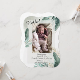 Anúncio de Nascimento Elegante