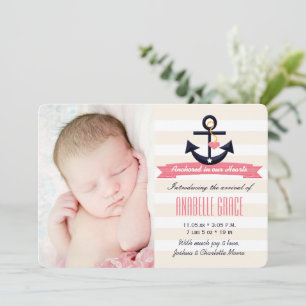 Anúncio de Nascimento em Pareceres Náuticos e Mari