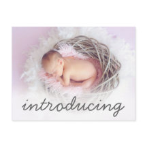 Anúncio de Nascimento Introdução Foto do Script