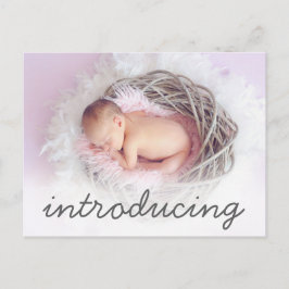 Anúncio de Nascimento Introdução Foto do Script