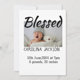 Anúncio de nascimento moderno da nova nascer