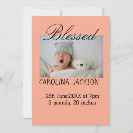 Anúncio de nascimento moderno da nova nascer