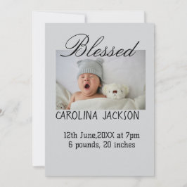 Anúncio de nascimento moderno da nova nascer