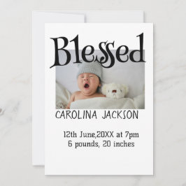 Anúncio de nascimento moderno da nova nascer