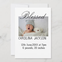 Anúncio de nascimento moderno da nova nascer