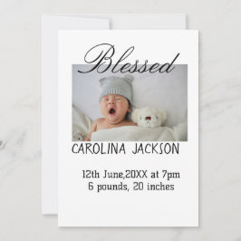 Anúncio de nascimento moderno da nova nascer