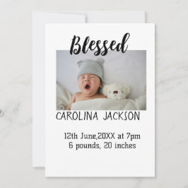 Anúncio de nascimento moderno da nova nascer