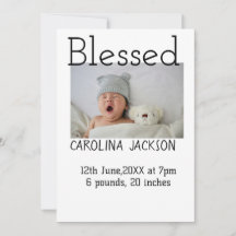 Anúncio de nascimento moderno da nova nascer