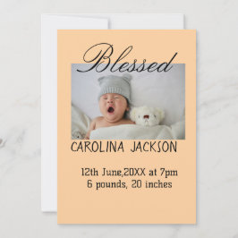 Anúncio de nascimento moderno da nova nascer