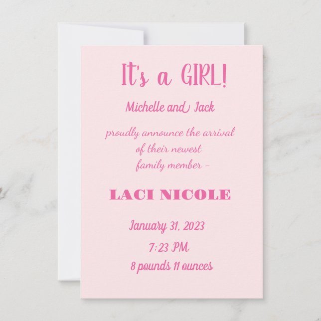 ANÚNCIO DE NASCIMENTO Simples (Frente)