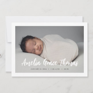 Anúncio de nascimento simples