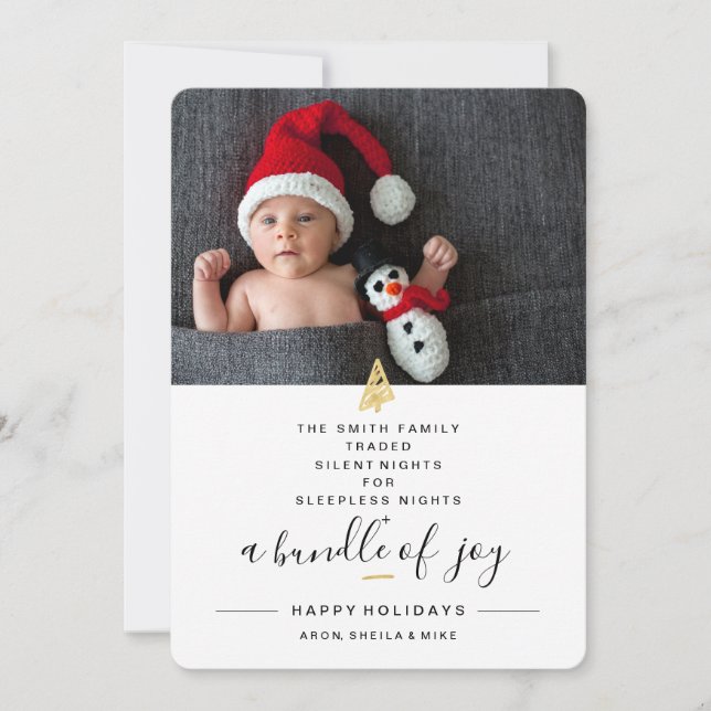 Anúncio de Natal de Férias das Noites Silenciosas  (Frente)