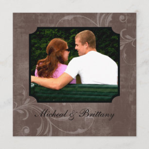 Anúncio de Noivado com Acento de Cacau