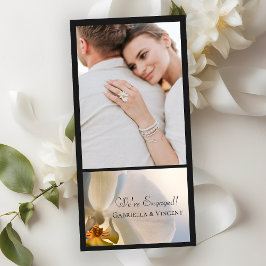 Anúncio de Noivado de Casamento Elegância de Orquí