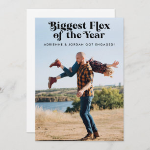 Anúncio de Noivado de Foto Engraçado pelo Código Q