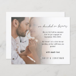 Anúncio de Noivado de Script de Foto de Orçamento