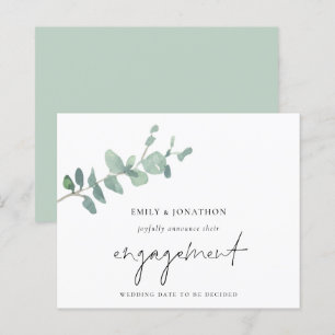 Anúncio de Noivado Eucalyptus de Script Orçamentár