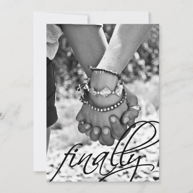 Anúncio de Noivado Finalmente (Frente)