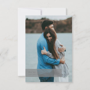 Anúncio de Noivado Moderno de Momento Cerejado