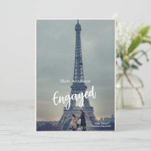 Anúncio de Noivado Personalizado para Casamento
