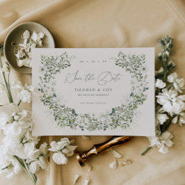 Anúncio de Noivado Save The Date Jardim Sábio Casa