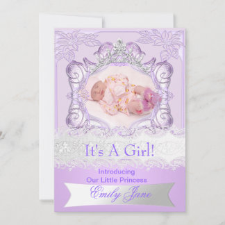 Anúncio de Nova Bebê Menina Princesa Lilac Foto