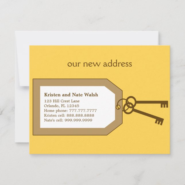 Anúncio de Nova Chave Mudando (Frente)