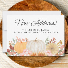 Anúncio de nova queda de endereço em movimento