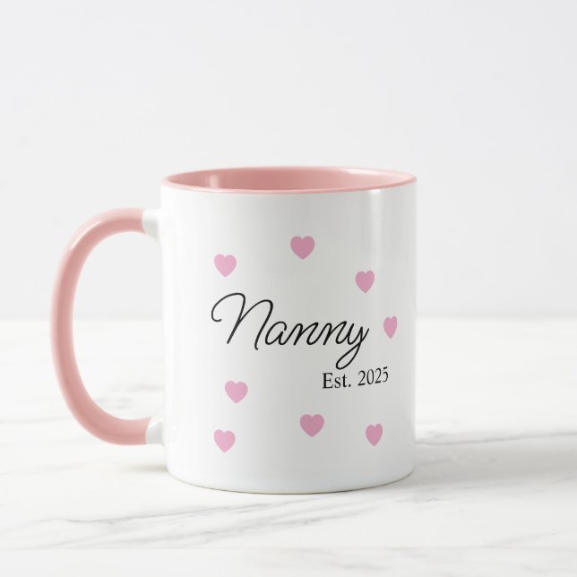 Anúncio de Novo Bebê Personalizado, Caneca da Nova (Esquerda)