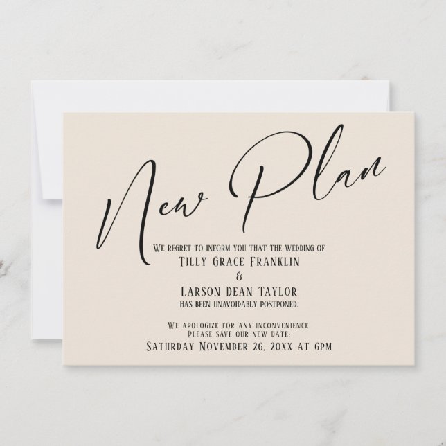 Anúncio de Novo Creme de Plano de Manuscrito Elega (Frente)