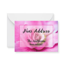 Anúncio de Novo Endereço Begônia Rosa