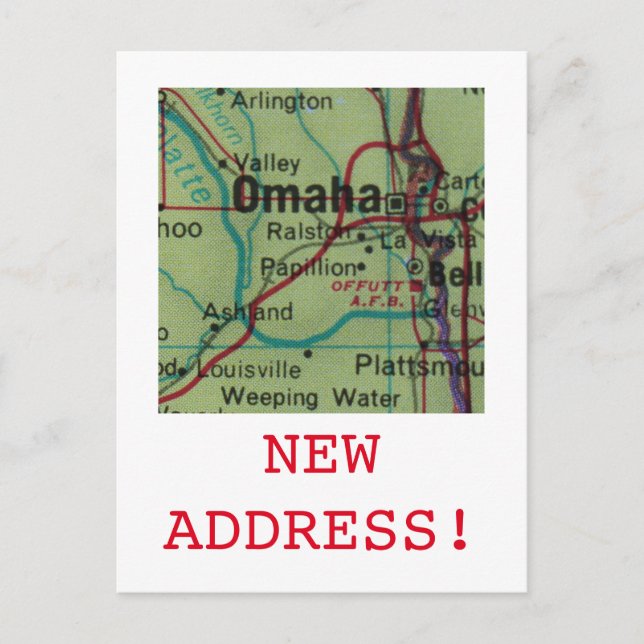 Anúncio de novo endereço da Omaha (Frente)