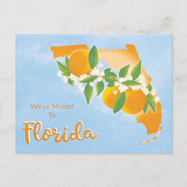 Anúncio de Novo Endereço em Movimento no Estado da (Frente)