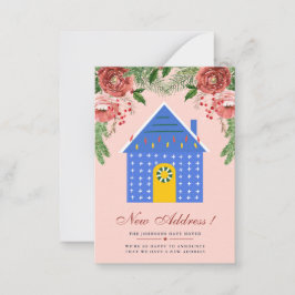 Anúncio de Novo Endereço Floral em Terracota Econô