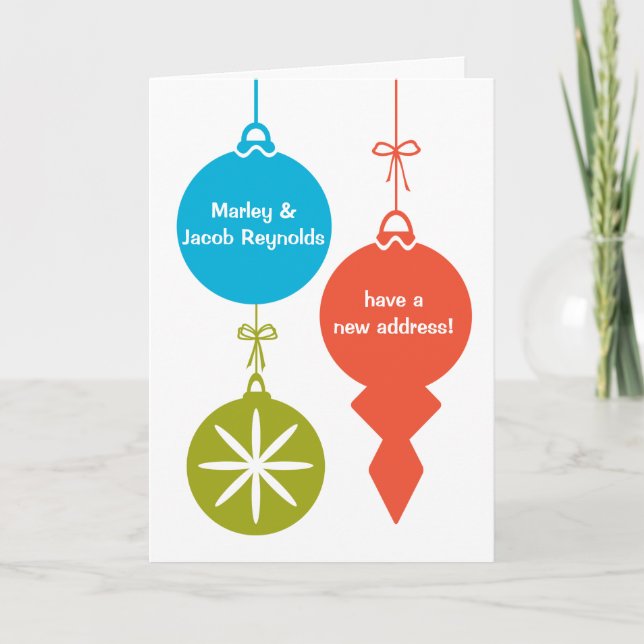 Anúncio de Novo Endereço para Enfeites de natal Re (Frente)