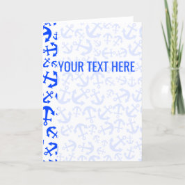 Anúncio de Padrão de Âncora Marinha Azul