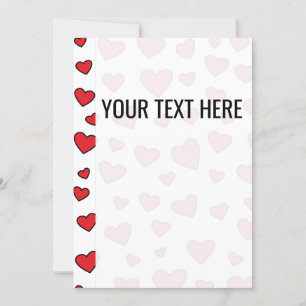 Anúncio de padrão de coração vermelho Dias de 