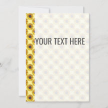 Anúncio de padrão de girassol amarelo