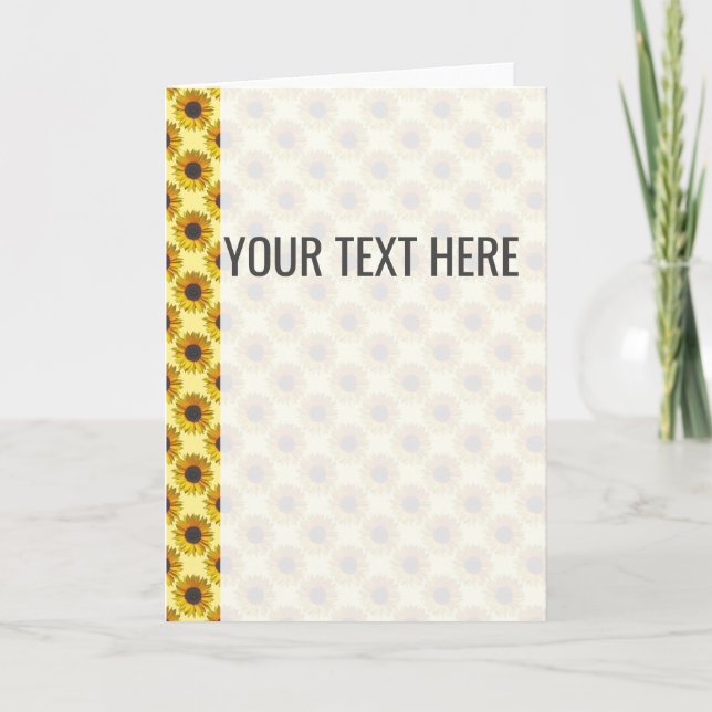 Anúncio de Padrão de Girassol Amarelo (Frente)