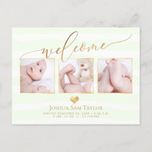 Anúncio de Parto/Coração de Boas-vindas do PixDezi