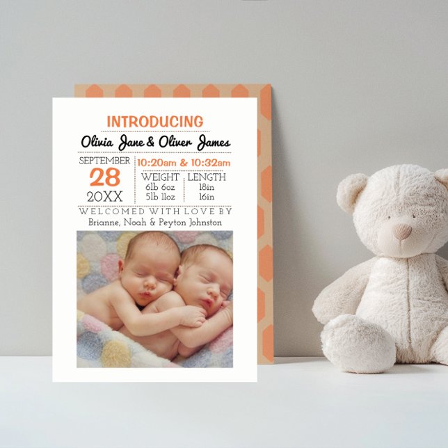 Anúncio de Peach Pattern Photo Baby (Criador carregado)