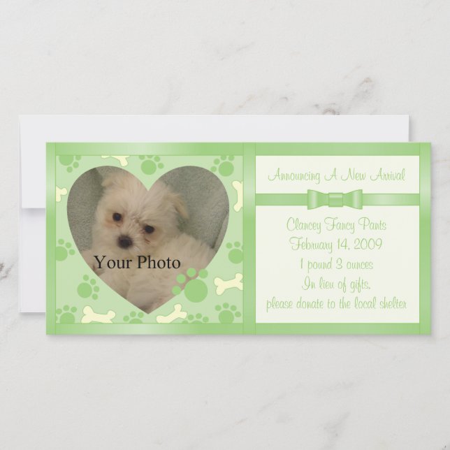 Anúncio de puppy (Frente)