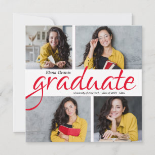 Anúncio de quatro graduações de fotos