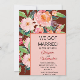 Anúncio de "Recem casados" Floral de Aquarela