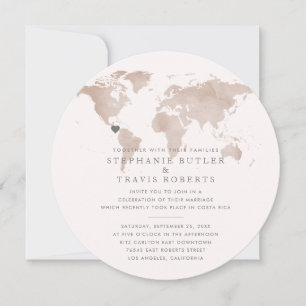 Anúncio de Recepção de Casamento Secreto em Destin