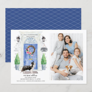 Anúncio de remoção de fotos na porta frontal da