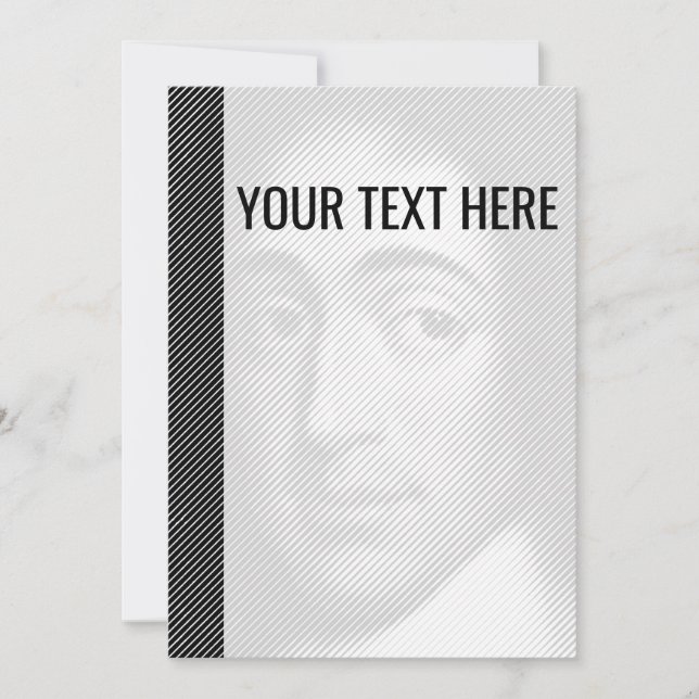 Anúncio de Retrato de Baruch Branco Preto (Frente)