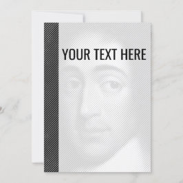 Anúncio de Retrato de Baruch Branco Preto