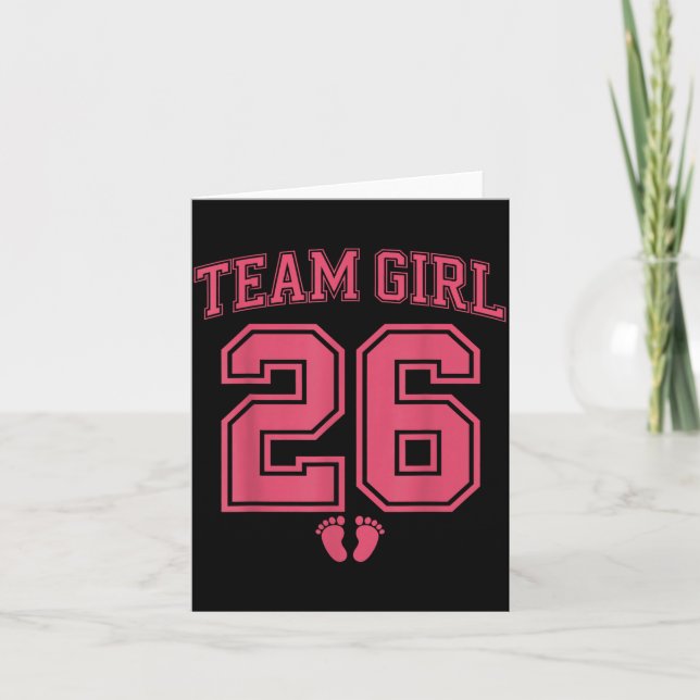 Anúncio de Revelação de Gênero da Equipe Menina 20 (Frente)