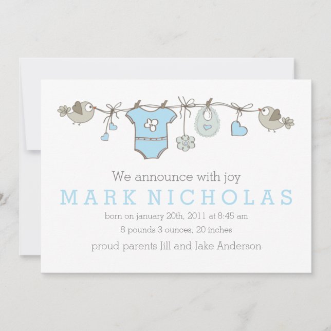 Anúncio de roupas elegantes para bebês (Frente)